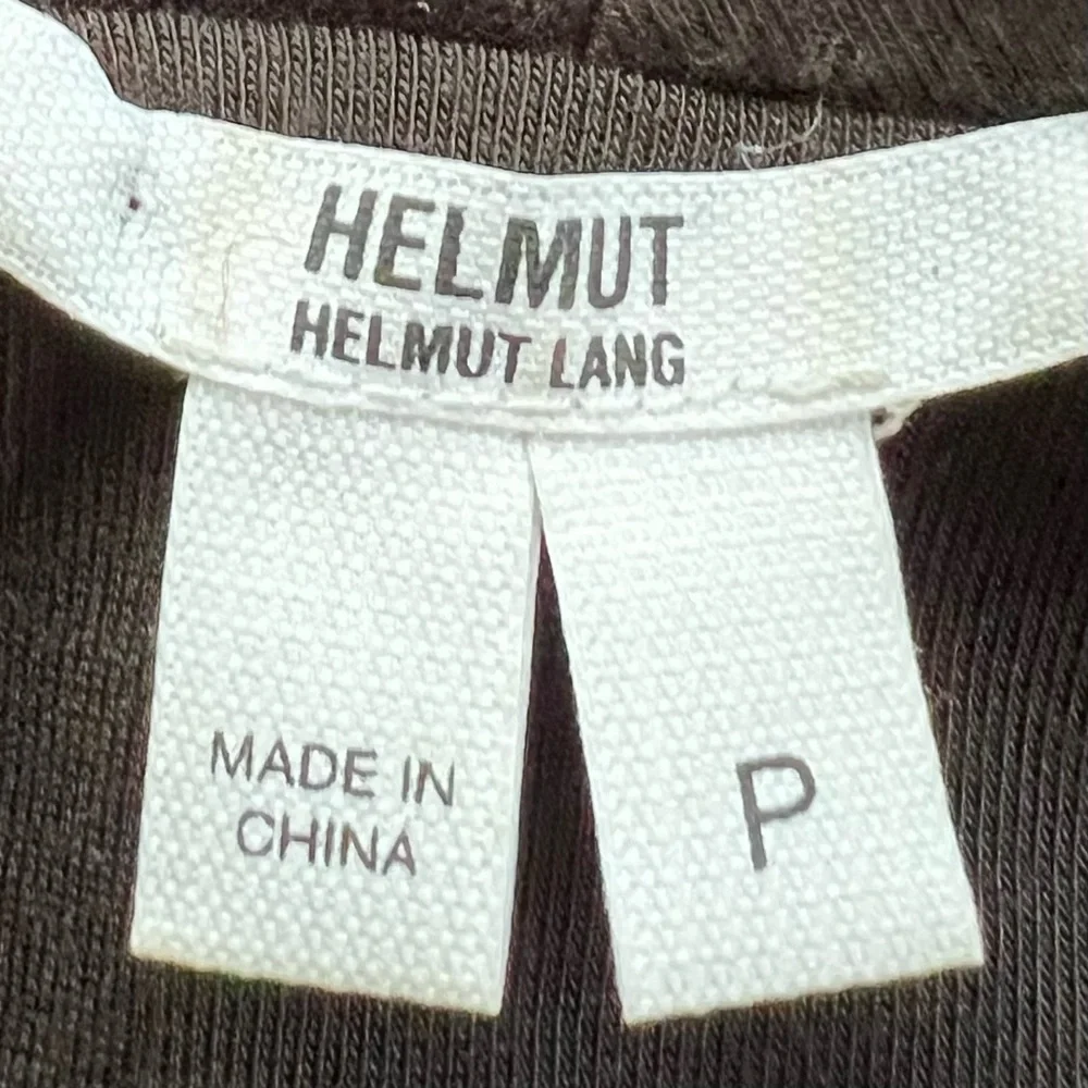 Helmut Lang Villous Black Moto Jacket Knit Asymmetrical Hem XS Gorpcore